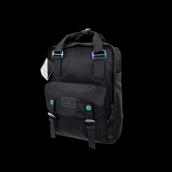 Doughnut Macaroon Gamescape Series Backpack, Iridescent Rainbow Chrome Hardware - Picture 3 of 5